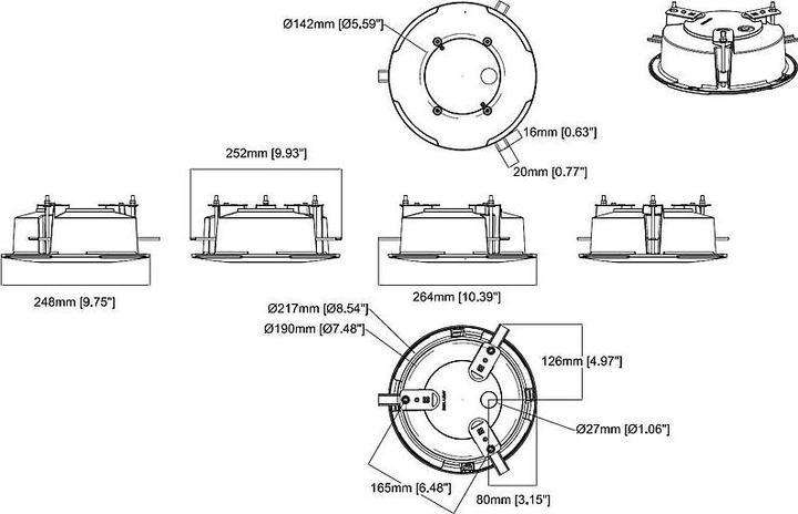 Actual product image Axis Mounting bracket T94P01L (Housing)