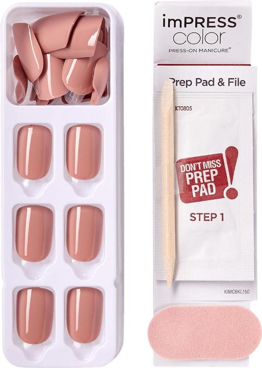 Immagine prodotto KISS ImPress Colour Nail Kit - Sandbox (Unghie artificiali, Rosa)