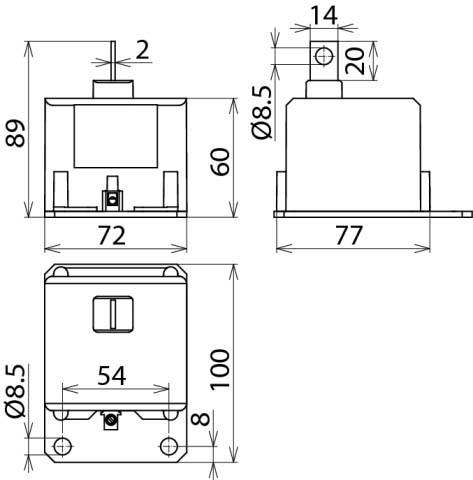 Produktbild Dehn N-PE-Blitzstromableiter DEHNgap Maxi S 900050