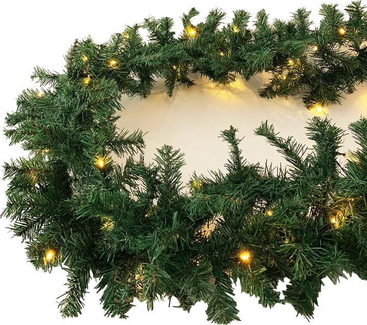 Produktbild Inda-Exclusiv XXL 100 LED Tannengirlande Lichterkette 810cm Girlande innen und aussen (8.10 m)