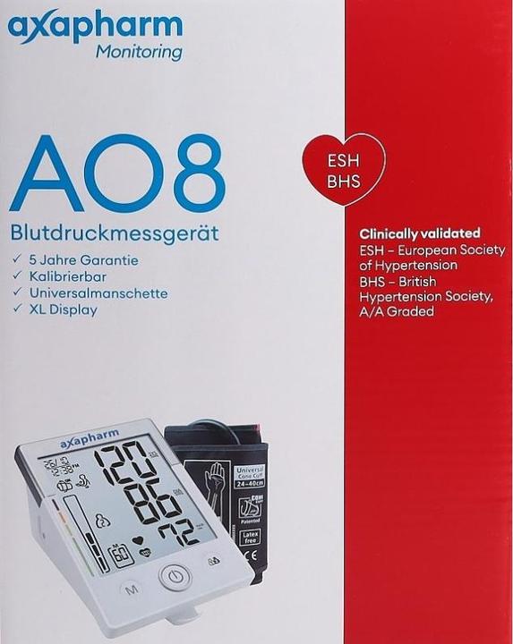 Produktbild Axapharm AO8 Blutdruckmessgerät (Blutdruckmessgerät Oberarm)