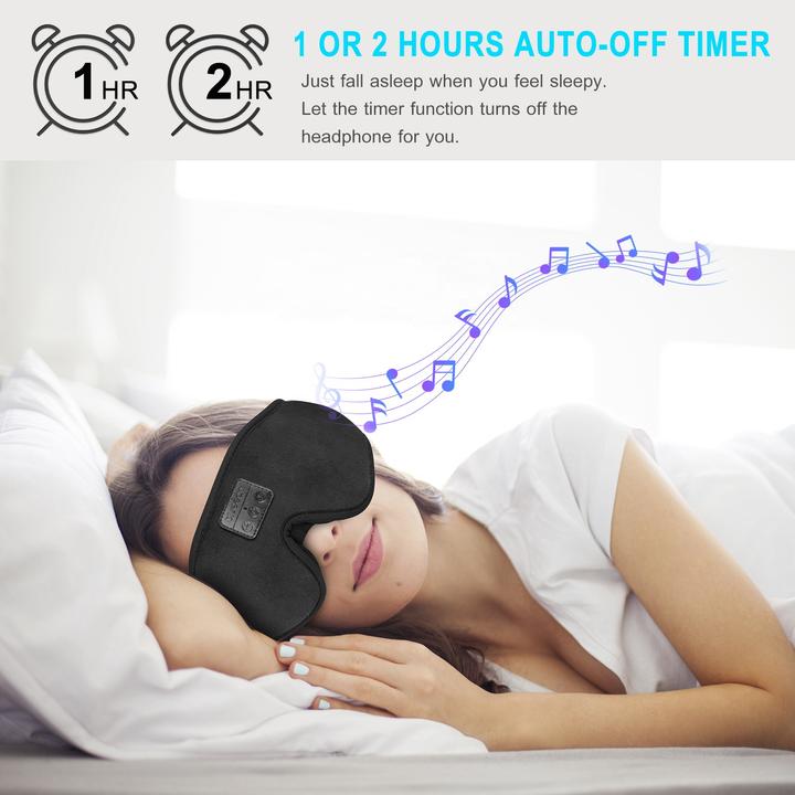 Produktbild PhoneLook Premium Bluetooth Schlafmaske Kopfband mit integrierten Musik Lautsprechern