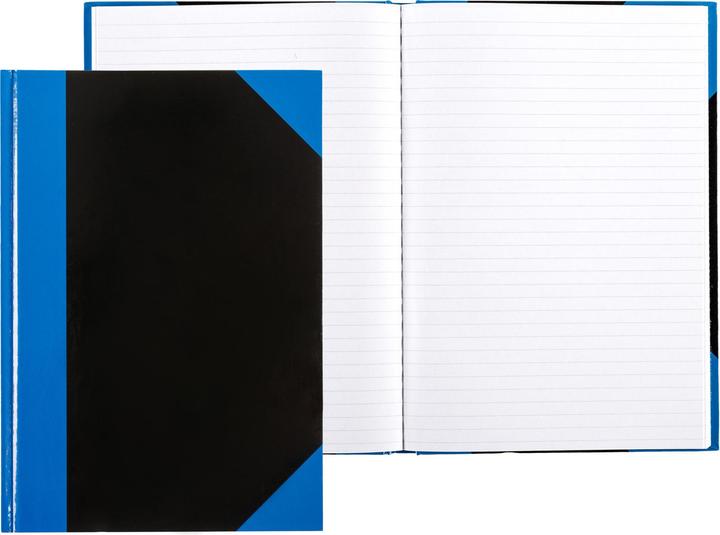 Produktbild Idena Kladde A5 liniert schwarz blau FSC-Mix (A5, Liniert, Harter Einband)