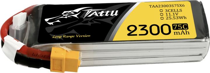 Gens Ace Battery Pack TATTU 2300mAh 11.1V 75C 3S1P Lipo with XT60 (11.10 V, 2300 mAh)