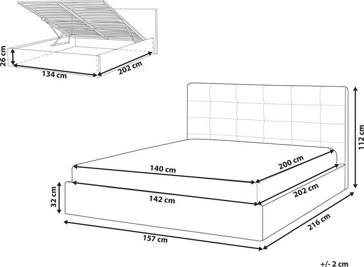 Actual product image Beliani Lorient (140 x 200)