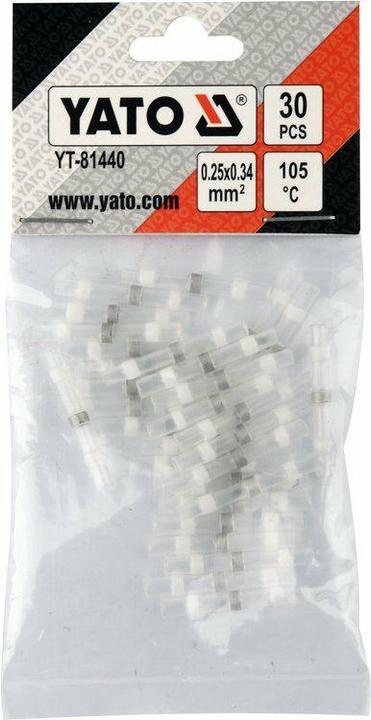 Produktbild Yato KOSZULKI TERMOKURCZLIWE Z CYNĄ 0,25-0,34mm2 30szt. (1 x)