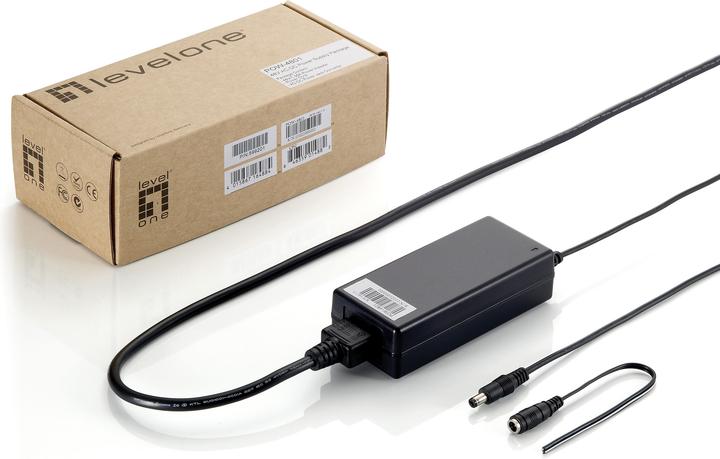 Produktbild LevelOne POW-4801: 48V PowerAdapter passend (Netzteil)
