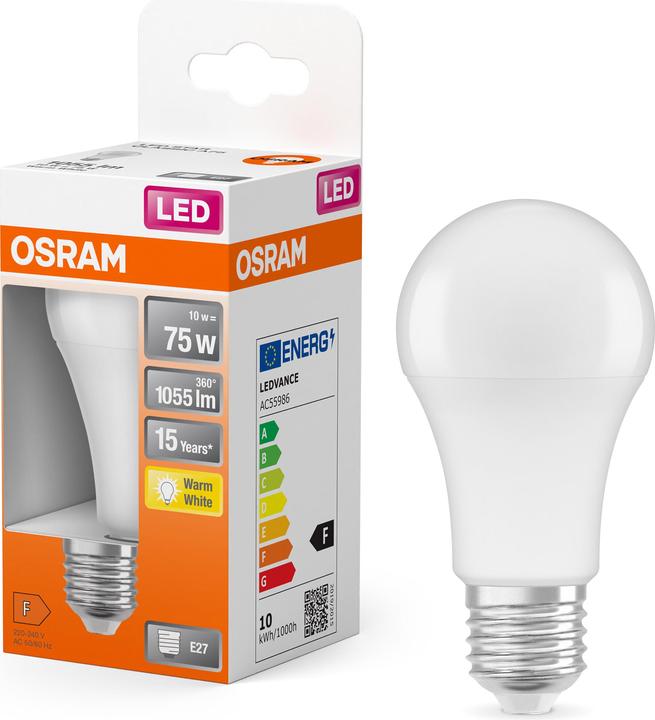 Image du produit Osram LED Monochrome (E27, 11 W, 1055 lm, 1 x, F)