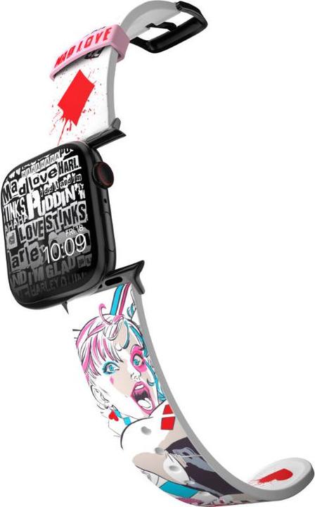 Produktbild Moby Fox Armband Smartwatch Harley Quinn Mad Love 22 mm (22 mm, Silikon, Edelstahl)