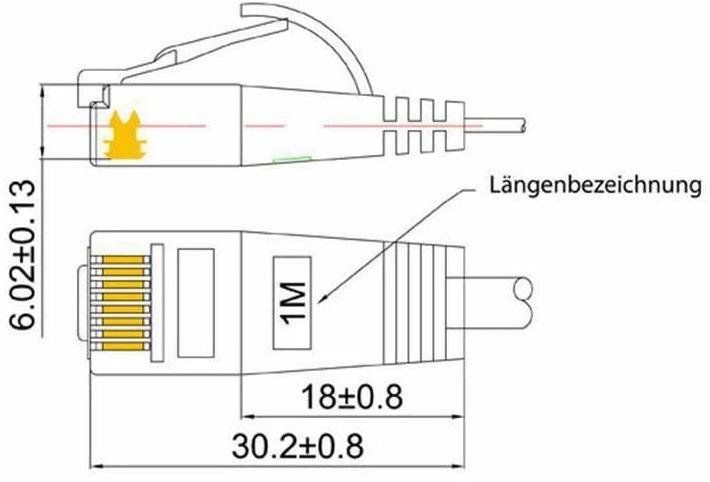 Actual product image Wirewin Network cable (UTP, CAT6, 1 m)