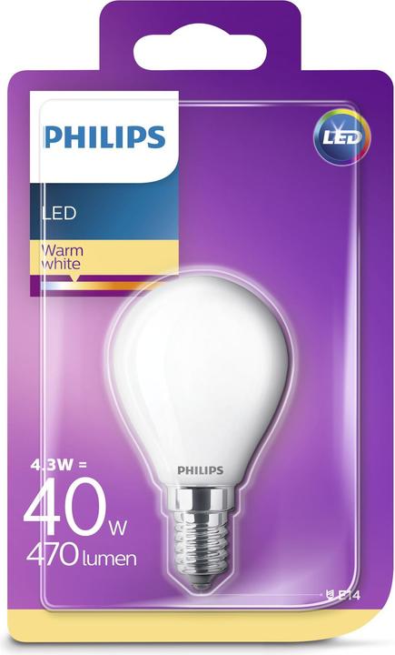 Actual product image Philips Benno (E14, 40 W, 470 lm, 1 x, F)