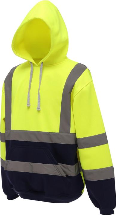 Immagine prodotto Yoko Felpa con Cappuccio e Zip Intera Alta Visibilità Uomo (M)