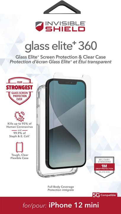 Immagine prodotto Zagg InvisibleShield Glass Elite+ 360 (Apple iPhone 12 mini)