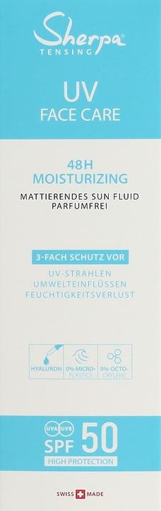 Energy Label Sherpa Tensing Sun Fluid (Suntan cream, SPF 50, 50 ml, 69 g)