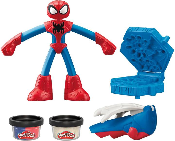 Image du produit Play-Doh Filets en pâte à modeler Marvel Spider-Man, set de jeu avec figurine