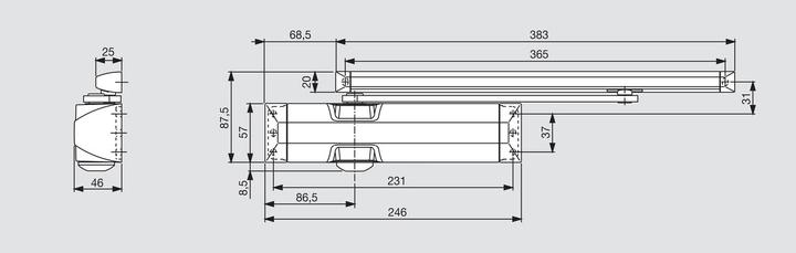 Image du produit Dormakaba Ts 90 Fr 3-4 (Porte-fenêtre, Porte d'entrée, Porte en bois, Porte de chambre, Intérieur)