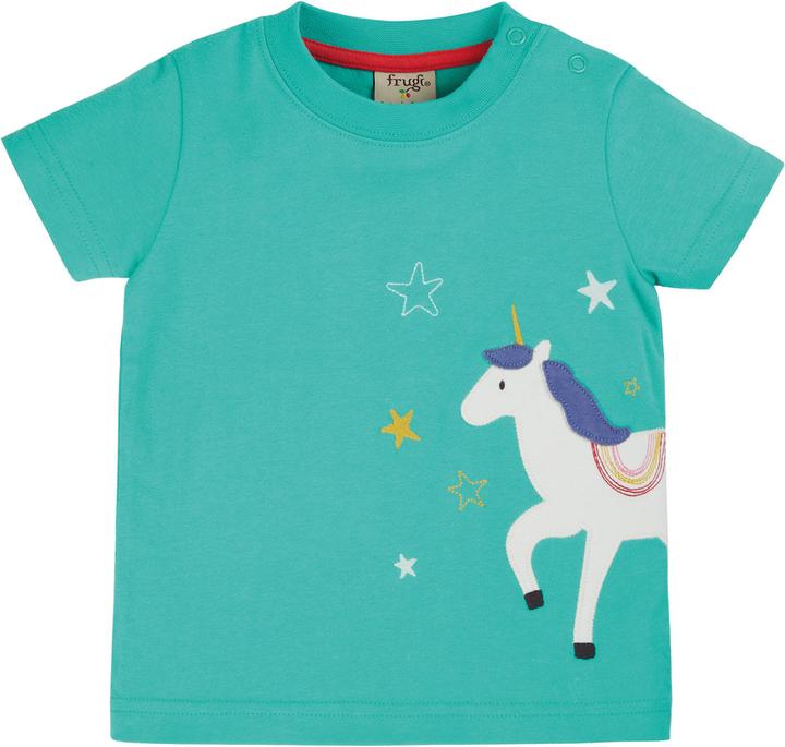 Frugi Kleinkinder T-Shirt Einhorn (68, 74)