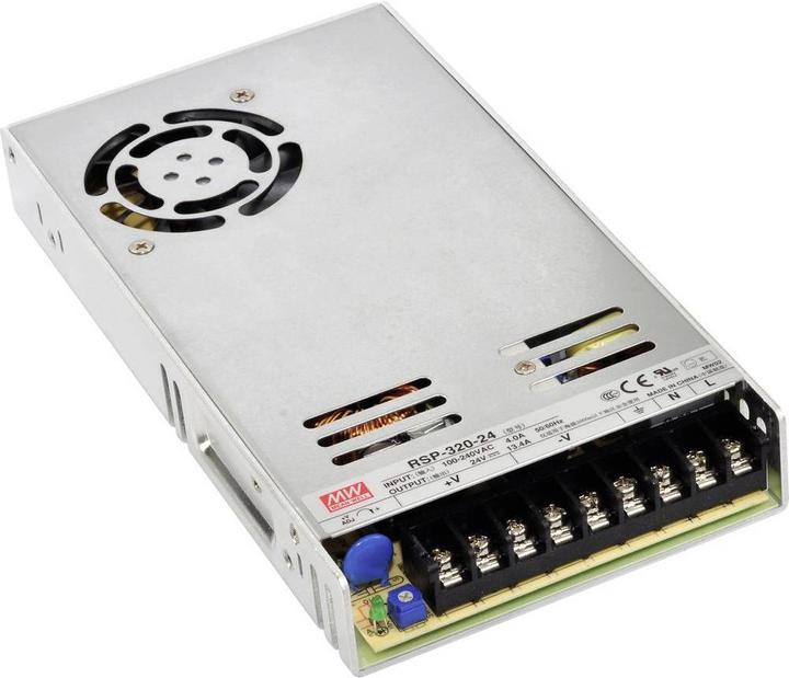 Actual product image MeanWell RSP-320-5 AC/DC built-in power supply 60 A 300 W 5 V/DC output voltage adjustable (Overvoltage protection adapter)