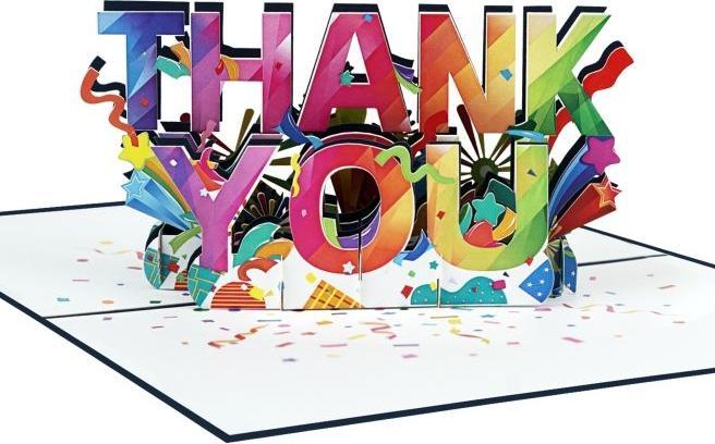 Immagine prodotto MU Classic Biglietto di ringraziamento pop-up 3D - Grazie (1 pz.)