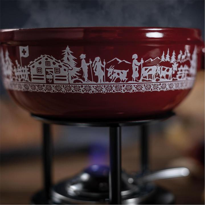 Productafbeelding Kuhn Rikon Käsefondue Set Induktion Gusseisen Alpweide Mini · Ø 17 cm (Kaasfondue)