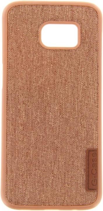 Actual product image OEM Silicone Case Textile for Samsung S7 Edge brown (Samsung Galaxy S7 Edge)