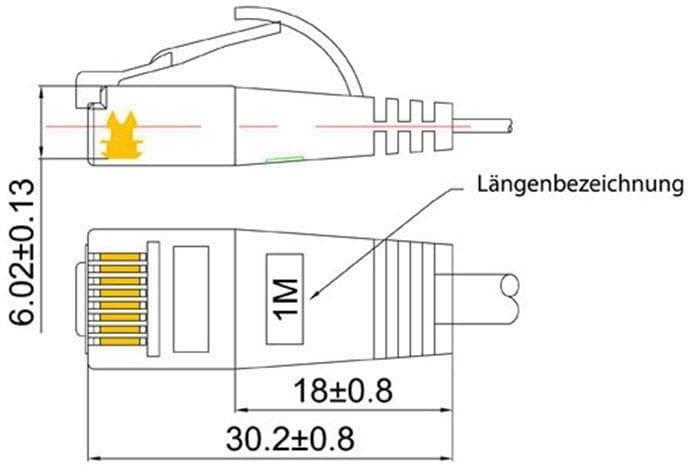 Actual product image Wirewin Network cable (UTP, CAT6, 7.50 m)