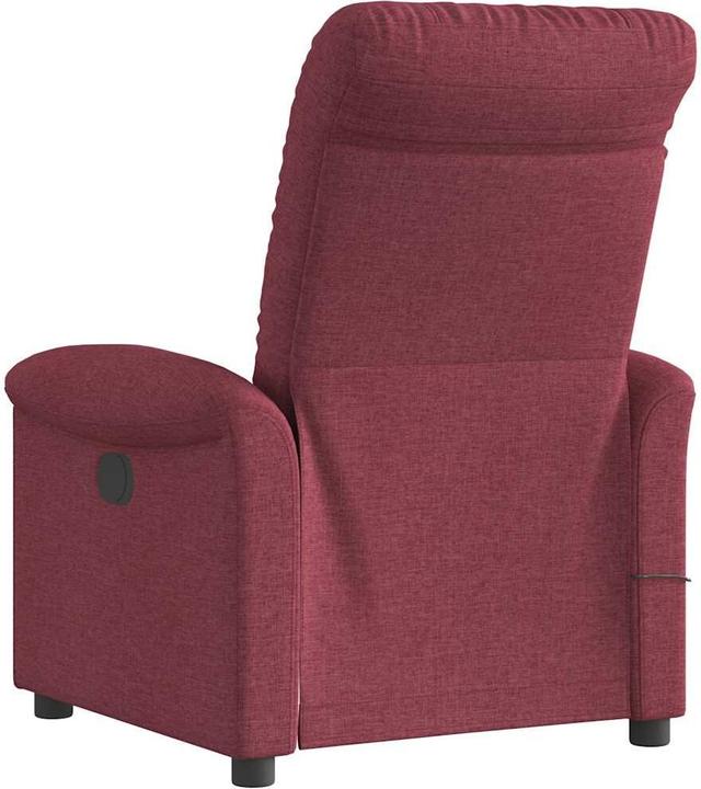 Immagine prodotto VidaXL Poltrona massaggiante Tessuto rosso vino Poltrona massaggiante TV