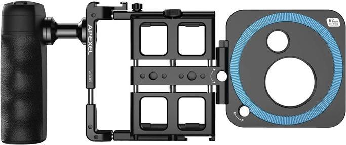 Actual product image Apexel Wireless Upgraded Phone Rig Vlogging Kit APL-VG05CH