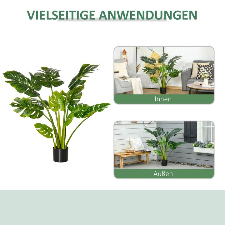 Produktbild Homcom künstliche Pflanze inklusive PE-Moos und Zementerde (110 cm)
