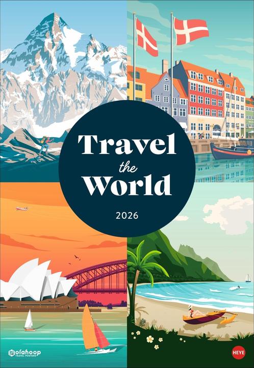 Produktbild Travel the World Posterkalender 2026 (Harter Einband, Deutsch)
