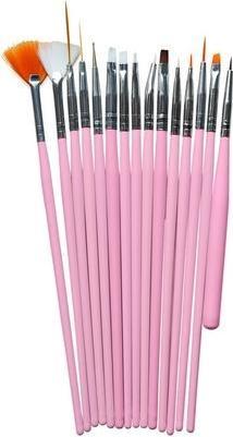 Image du produit Sunoneset Pinceaux pour le Nail Art Rose 15 pièces