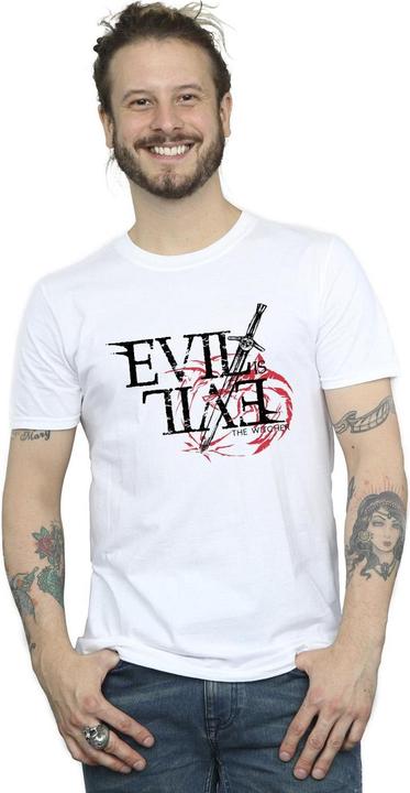 Immagine prodotto Netflix The Witcher Evil Is Evil Maglietta Uomo (5XL)