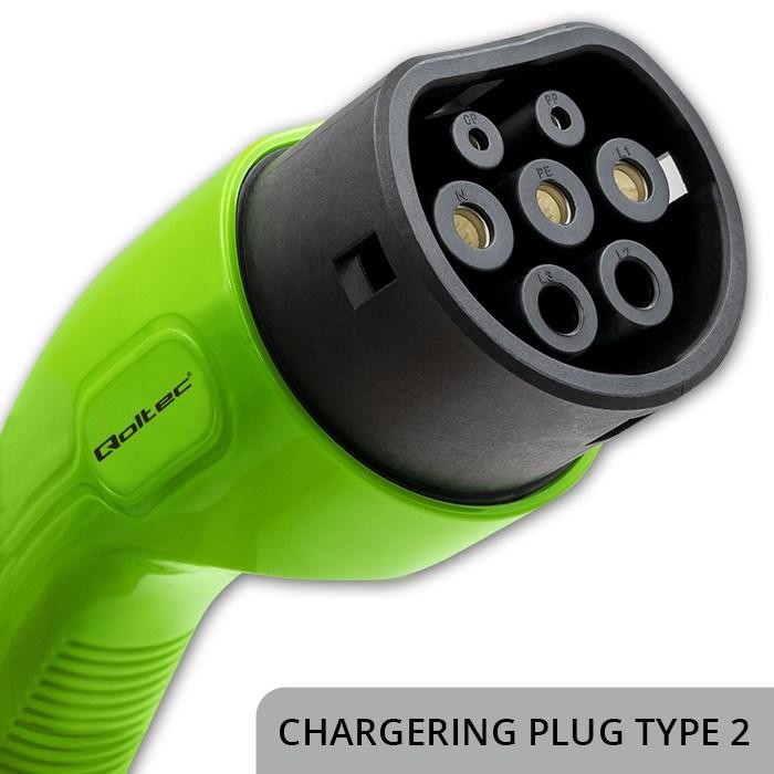 Produktbild Qoltec Intelligentes Gerät 52478 Mobiles EV-Ladegerät 11kw (Typ 2, 16 A)