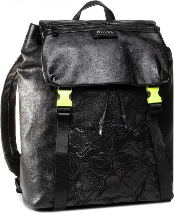 Actual product image Guess Salameda, Synthetic Leather, Textile Backpack, Black, Laptop Compart