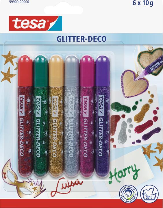 Produktbild tesa Deko Glitzerstifte (10 g, 60 ml)
