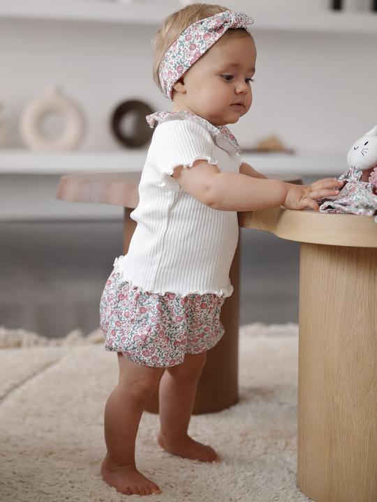 Image du produit Vertbaudet Baby Geschenk-Set: T-Shirt, Shorts, Haarband & Schmusetuch (86)