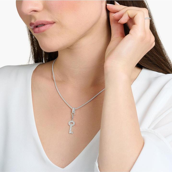 Immagine prodotto Thomas Sabo Ciondolo chiave pietre bianche argento (Argento 925)