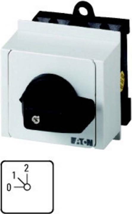 Produktbild Eaton Stufenschalter, Kontakte: 2, 20 A, Frontschild: 0-2, 45 °, 2 Stufen 45°, rastend