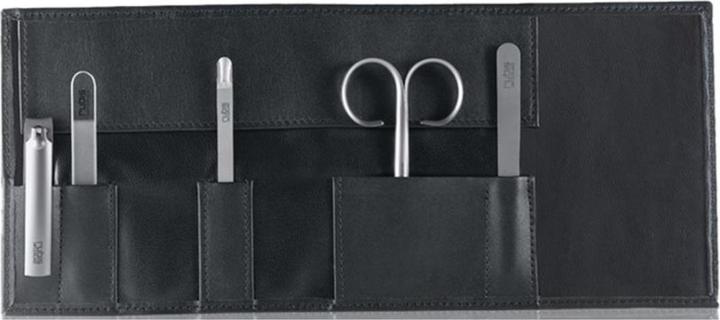 Image du produit Rubis Set de manucure étui à roulettes en cuir 4 pièces, noir