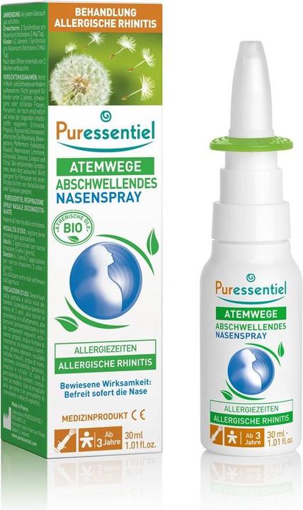 Actual product image Puressentiel Abschwellendes Nasenspray ätherisches Öl Bio (1 Piece)