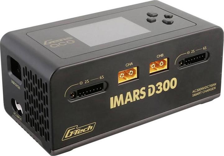 Productafbeelding Gens Ace IMARS D300 G-Tech Kanaal AC/DC 300W/700W RC Batterijlader-EU Zwart
