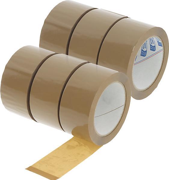 Immagine prodotto kaiserkraft Nastro da imballaggio in PP, spessore del materiale 45 µm, conf. da 6 rotoli (48 mm)