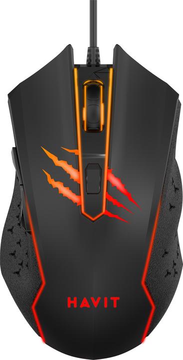 Actual product image Havit GAMENOTE MS1027 1000-2400 DPI gaming mouse (Cable)