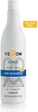 Alfaparf Yellow Locken Low Anti-Frizz Shampoo für Wellen und Locken 500ml (500 ml, Flüssiges Shampoo)