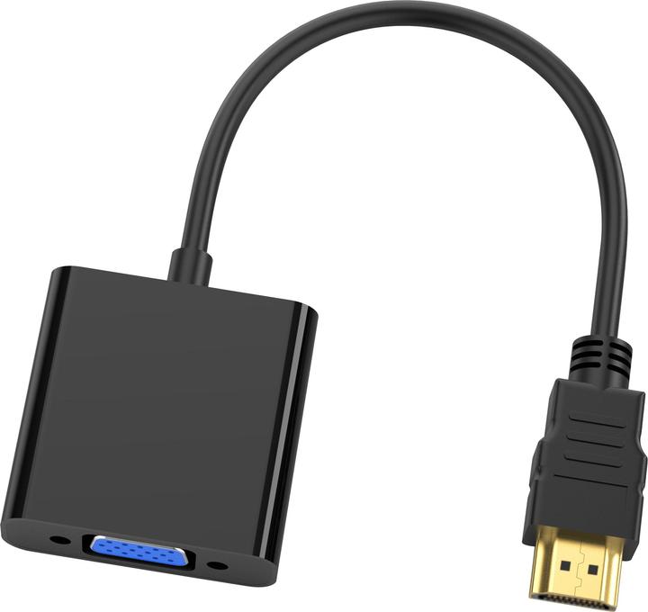 Immagine prodotto Conceptronic Adattatore HDMI -> VGA 1080P 60Hz 0,25m bw (HDMI, 25 cm)