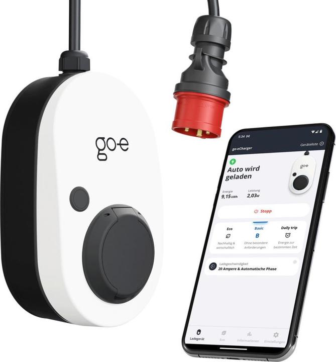Produktbild Go-E Gemini flex (Typ 2, 11 kW, 16 A, CEE16 rot)