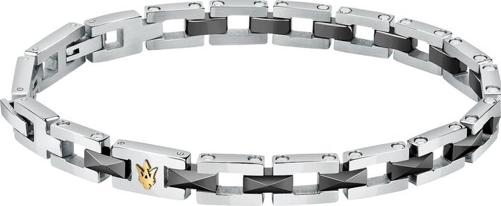 Maserati Ceramic Armband (22 cm, Edelstahl, Keramik)