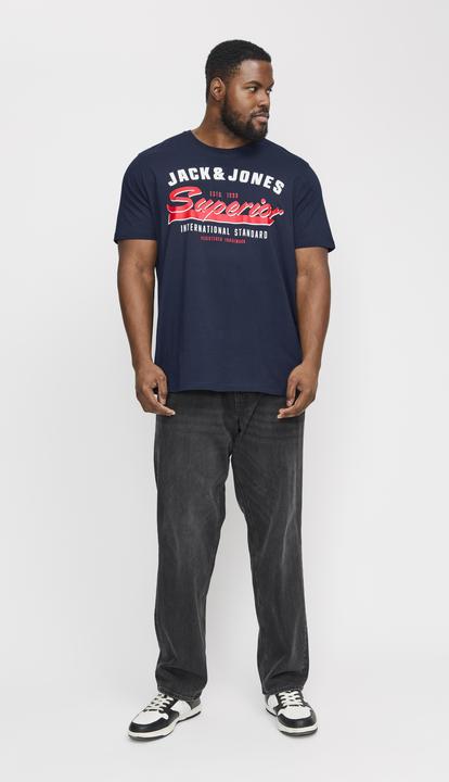 Actual product image Jack & Jones Jjelogo Tee Ss O-Neck 2 Col Aw24 S Pls (XXL)