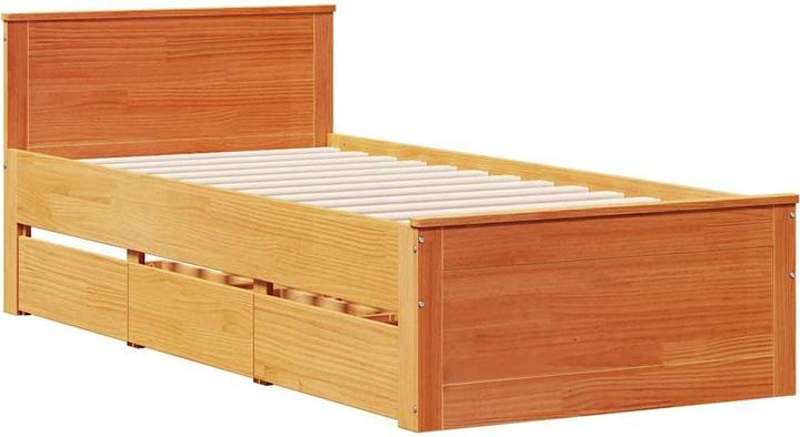 Produktbild VidaXL Bett ohne Matratze mit Kopfteil (75 x 190 cm)