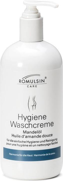 Immagine prodotto Romulsin Crema lavante per l'igiene Crema all'olio di mandorle (500 ml, Lozione per il lavaggio intimo)